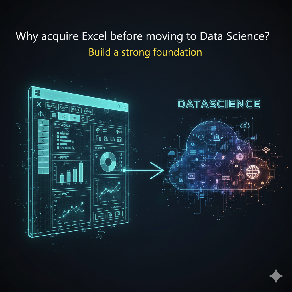 why acquire excel before moving to data science